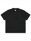 Cotton Short Sleeve T-Shirt Black - BOTTEGA VENETA - BALAAN 2