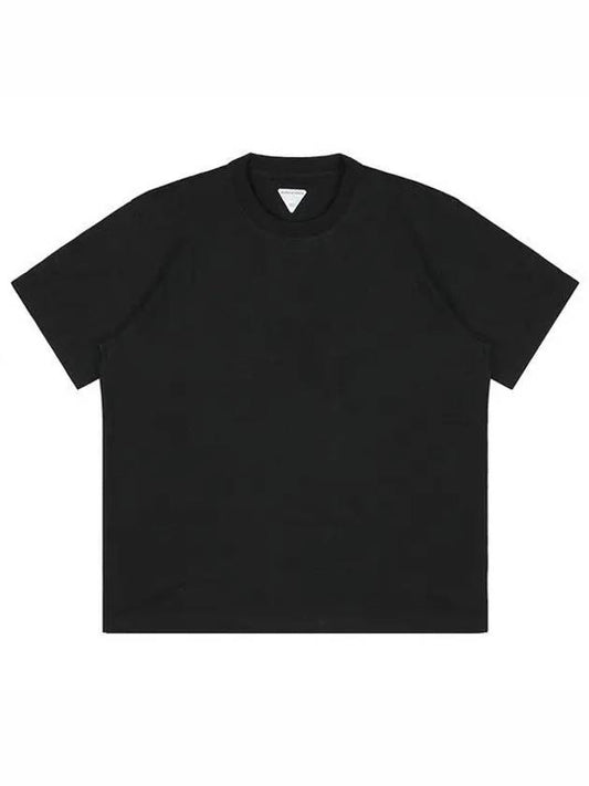 Cotton Short Sleeve T-Shirt Black - BOTTEGA VENETA - BALAAN 2