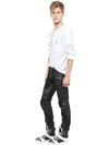 17cm weaving biker jeans black - BALMAIN - BALAAN 4