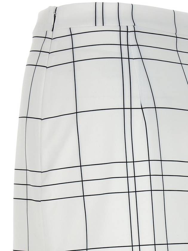 Check A-Line Skirt White - MARNI - BALAAN 5