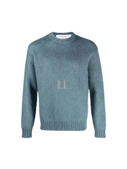 Mohair Jumper Knit Top Powder Blue - GOLDEN GOOSE - BALAAN 2