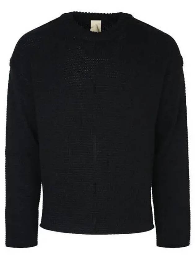 Crew neck side slit wool knit 271229 - TEN C - BALAAN 1