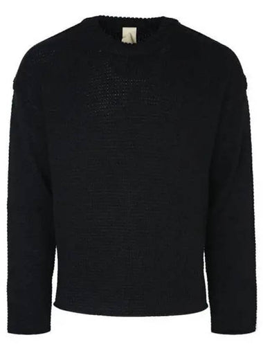 Crew neck side slit wool knit 271229 - TEN C - BALAAN 1