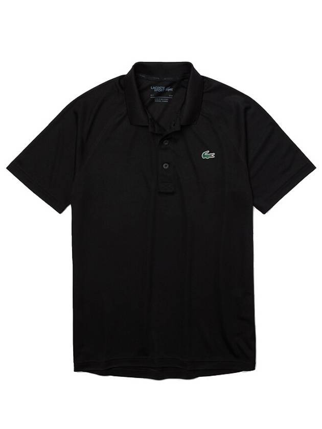 Men's Sports Breathable PK Shirt Black - LACOSTE - BALAAN.