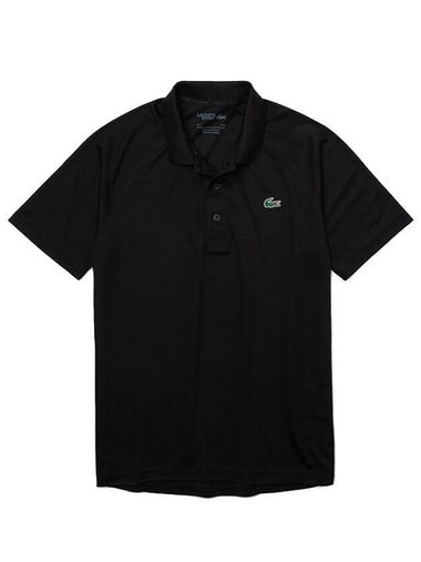 Logo Basic Short Sleeve PK Shirt Black - LACOSTE - BALAAN 1