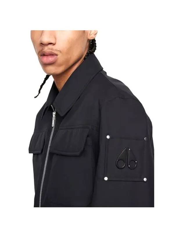 Jacques Logo Patch Jacket Black - MOOSE KNUCKLES - BALAAN 4