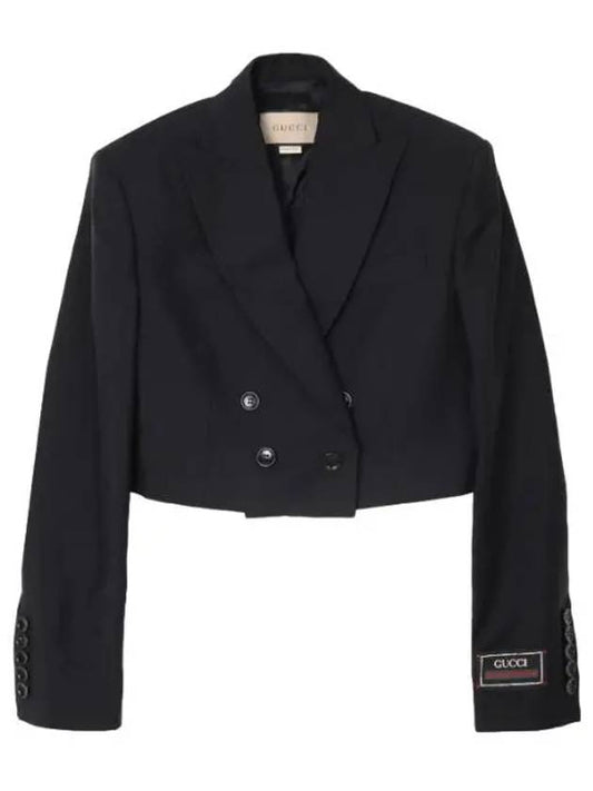 Wool Mohair Crop Jacket Women - GUCCI - BALAAN 1