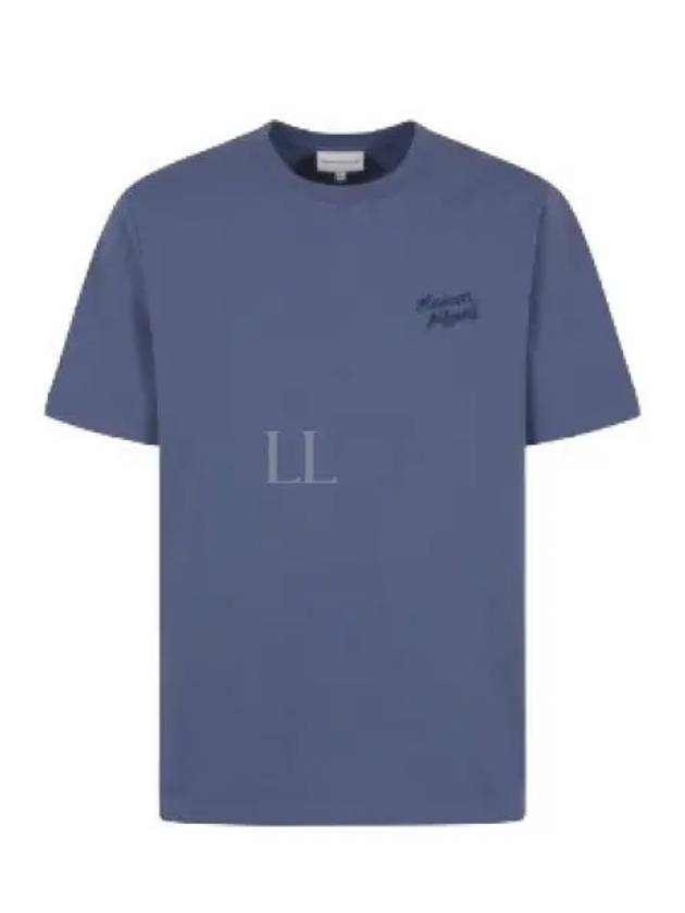 Handwriting Comfort Short Sleeve T-Shirt Storm Blue - MAISON KITSUNE - BALAAN 2