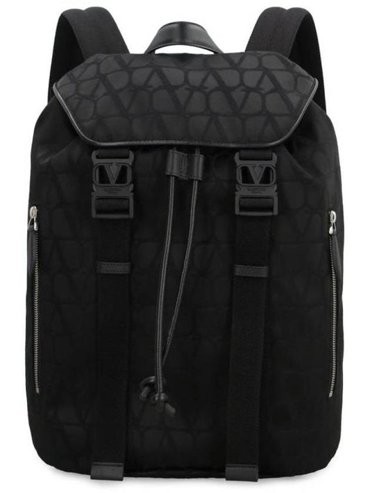 Iconography Backpack Black - VALENTINO - BALAAN 1