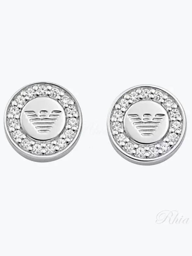 EG3053040 stud silver earrings - EMPORIO ARMANI - BALAAN 2