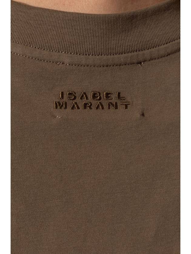 Isabel Marant T-shirt Zaely, Women's, Brown - ISABEL MARANT - BALAAN 5