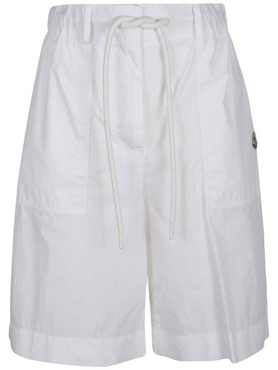 Highwaist Drawstring Shorts White - MONCLER - BALAAN 2