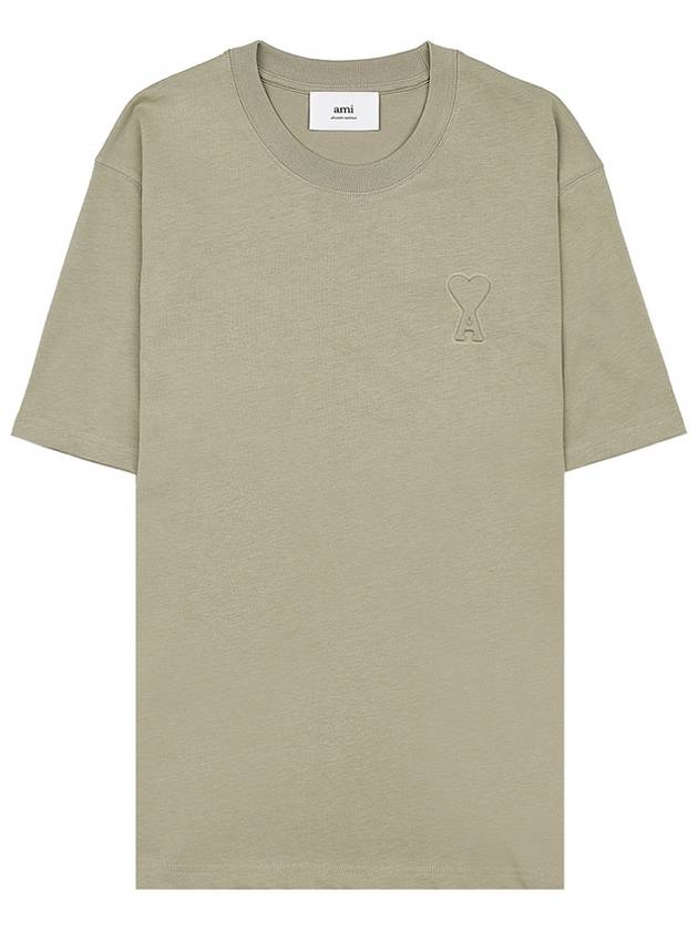 Small Heart Logo Short Sleeve T-Shirt Sage - AMI - BALAAN 2