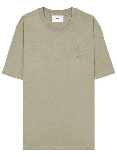 Small Heart Logo Short Sleeve T-Shirt Sage - AMI - BALAAN 2