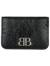 BB Logo Business Card Wallet Black - BALENCIAGA - BALAAN 1