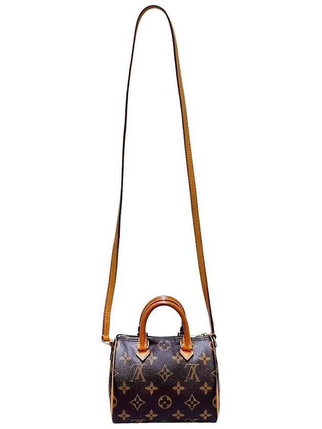 Women s M81085 Monogram Canvas Nano Speedy Tote Bag Strap - LOUIS VUITTON - BALAAN 5