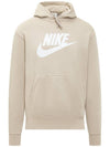 Men's NSW Club Fleece Basketball Hoodie Beige - NIKE - BALAAN 1