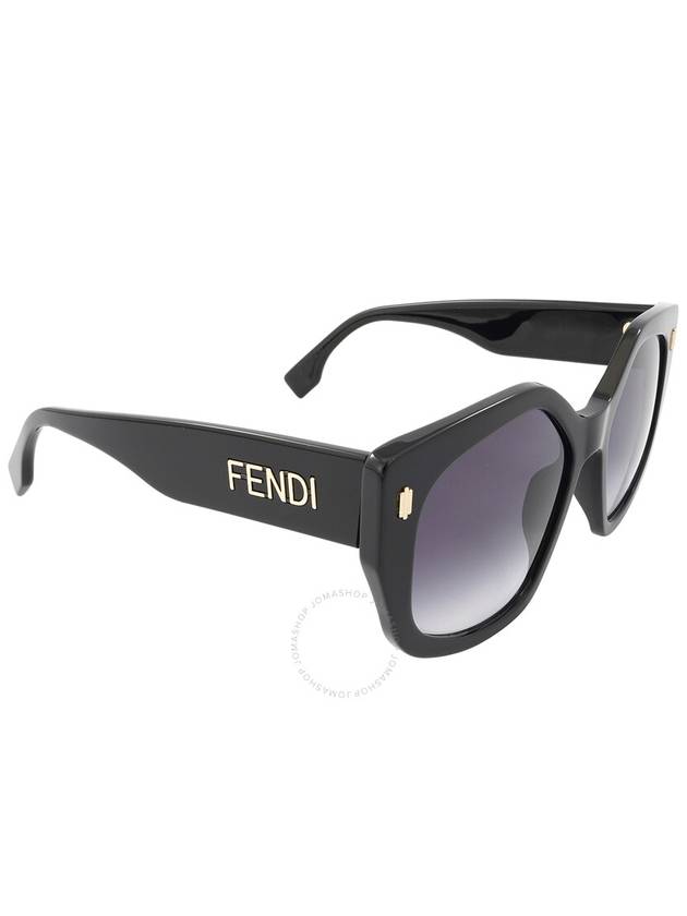 Fendi Gradient Blue Geometric Ladies Sunglasses FE40017I 01W 55 - FENDI - BALAAN 3