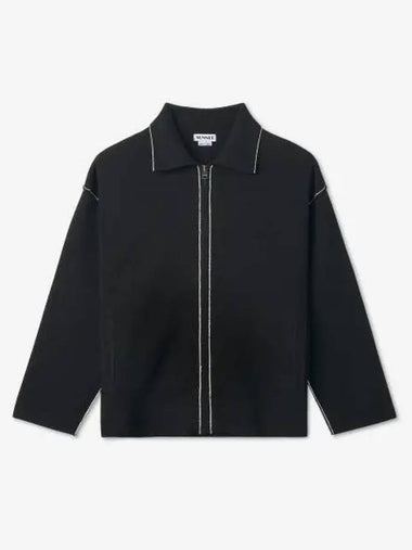 Zip Up Knit Jacket Black - SUNNEI - BALAAN 1