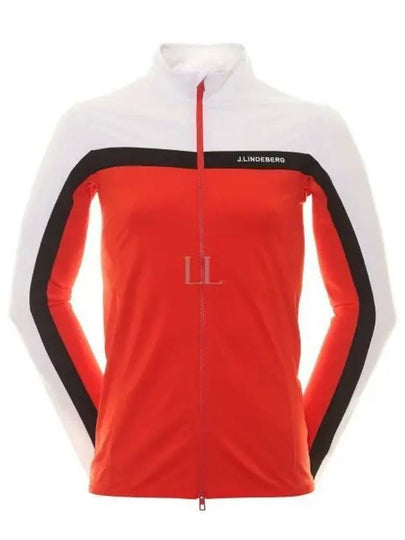 Jarvis Mid Layer Zip-Up Jacket Fire Red - J.LINDEBERG - BALAAN 2