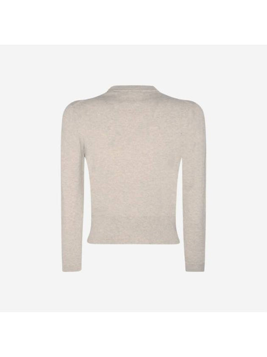 W Isabel Marant Newton Cotton Cardigan Light Gray  CA0040FA A1X05E 02LY - ISABEL MARANT - BALAAN 2