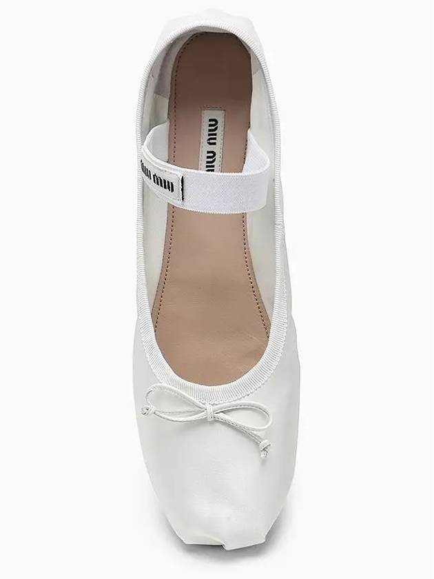 Satin Ballerinas White - MIU MIU - BALAAN 3