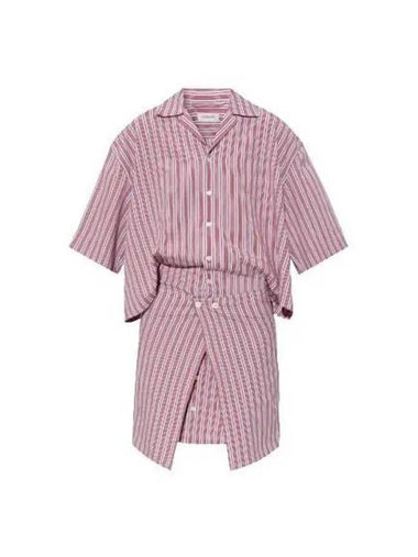 One Piece Women s Apron Striped Shirt Dress Multi - LEMAIRE - BALAAN 1