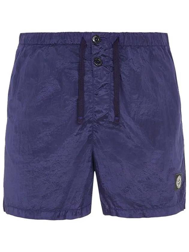 Men's Nylon Metal Swim Shorts Royal Blue - STONE ISLAND - BALAAN 3