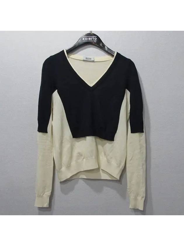 Smith Market Used Luxury Wool Knit Women s Clothing - MOSCHINO - BALAAN 1