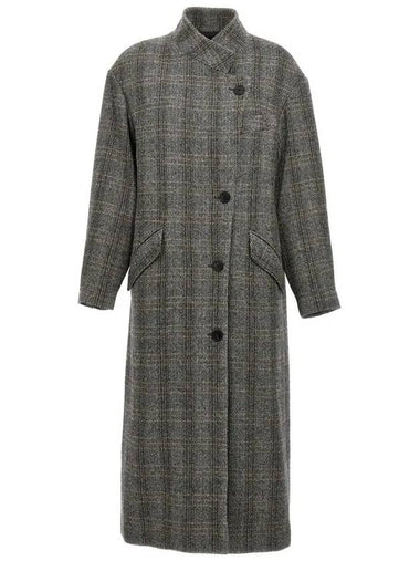 SABINE Check Wool Coat Beige MA0102FA A3D17E 90BE - ISABEL MARANT - BALAAN 1