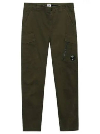 Men's Stretch Sateen Cargo Straight Pants Khaki - CP COMPANY - BALAAN 1