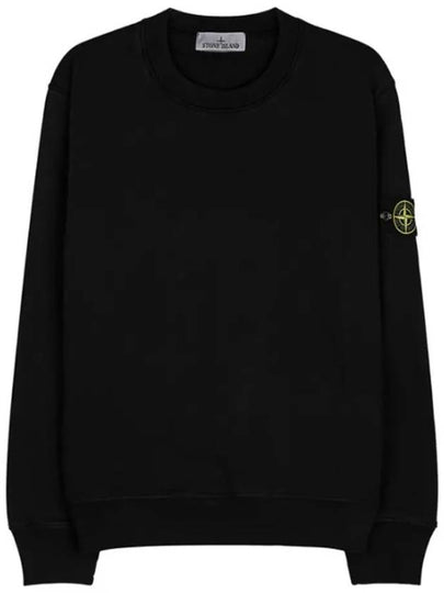 Compass Patch Cotton Sweatshirt Black - STONE ISLAND - BALAAN 2