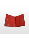 Prada Vitello Move Red Half Wallet 1MV204 - PRADA - BALAAN 9