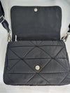 Direx Re Nylon Quilted Padded Medium Shoulder Bag Black Cross - PRADA - BALAAN 8