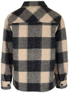 Kervon Check Oversized Shirt Jacket Black - ISABEL MARANT - BALAAN 4