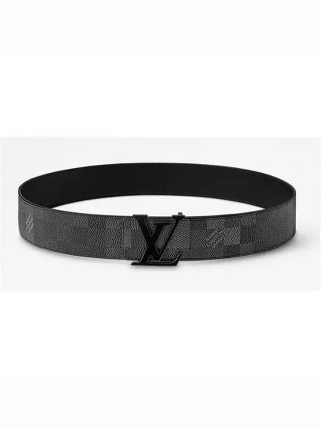 LV Initiales Damouflage 40mm Reversible Leather Belt Black - LOUIS VUITTON - BALAAN 2