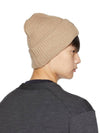 Fox Head Patch Ribbed Beanie Beige - MAISON KITSUNE - BALAAN 6