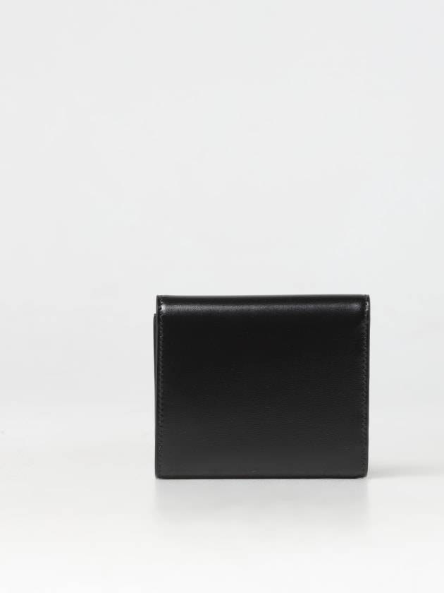 Fiamma Compact Leather Half Wallet Black - SALVATORE FERRAGAMO - BALAAN 4