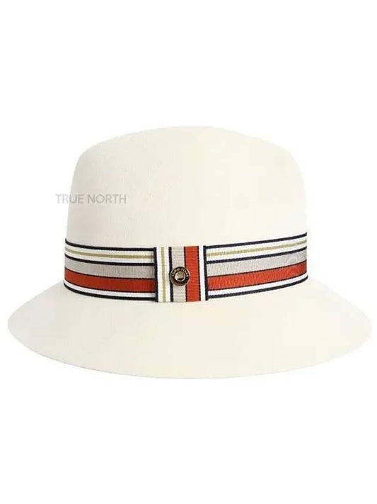 Striped Banding Fedora Ivory - LORO PIANA - BALAAN 2