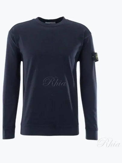 Crewneck Heavy Cotton Jersey Sweatshirt Navy - STONE ISLAND - BALAAN 2