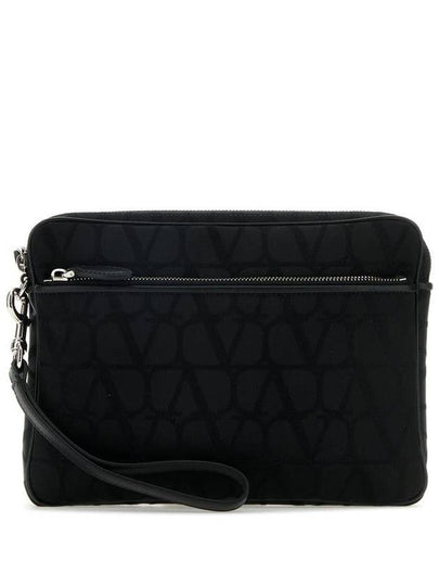 Toilet Econograph Clutch Bag Black - VALENTINO - BALAAN 2