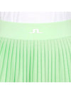 Women's Binx Pleated Skirt Green - J.LINDEBERG - BALAAN 7