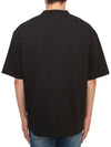 Cities Paris Logo Medium Short Sleeve T-Shirt Black - BALENCIAGA - BALAAN 4