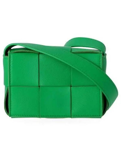 Intrecciato Cassette Small Cross Bag Green - BOTTEGA VENETA - BALAAN 2