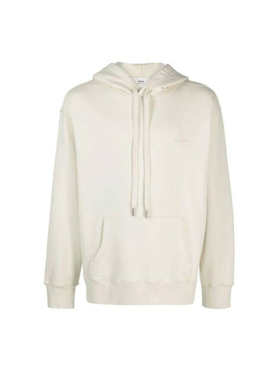 Fade Out Embroidery Logo Hoodie Ivory - AMI - BALAAN 2