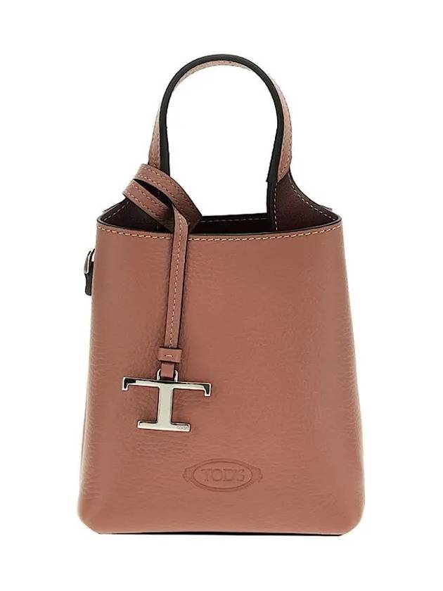 Micro Leather Mini Tote Bag Pink - TOD'S - BALAAN 2