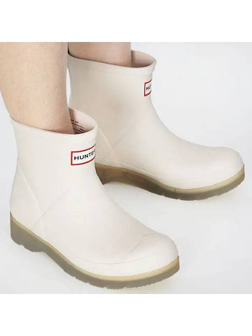 W Play Short Translucent Sole Rain Boots Shaded White WFS4001RMA SHW - HUNTER - BALAAN 1