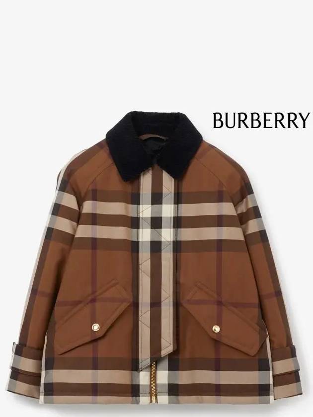 Kids Vintage Check Jacket Dark Brown - BURBERRY - BALAAN 3