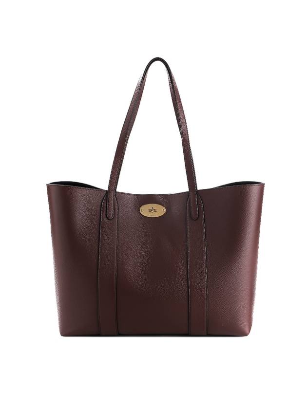 Bayswater Classic Grain Small Tote Bag Oxblood - MULBERRY - BALAAN 1