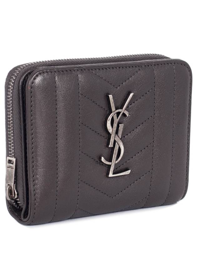 Monogram mixed bifold wallet 437470 BRMO4 1257 gray - SAINT LAURENT - BALAAN 2